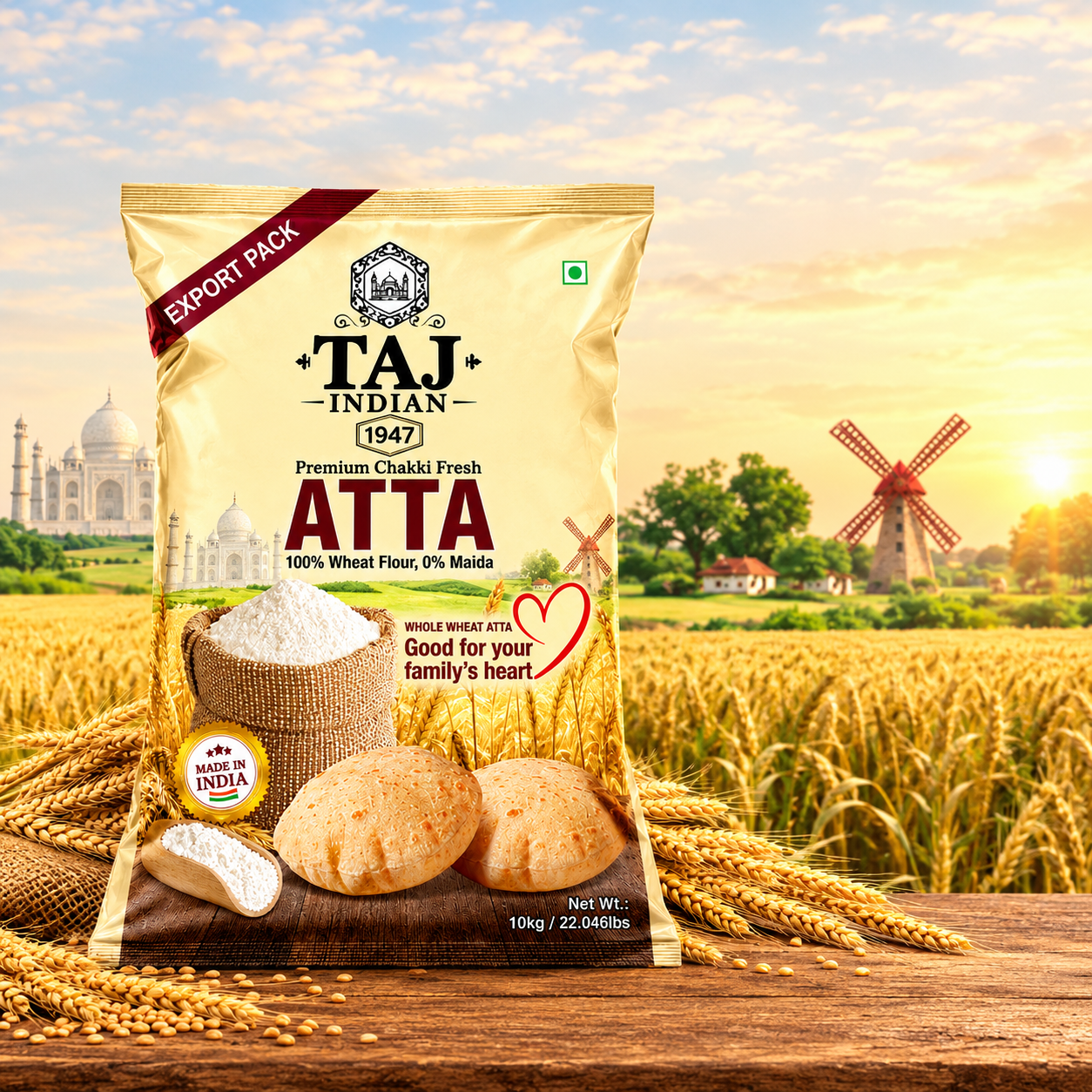 Taj Indian Premium Chakki Fresh Atta
